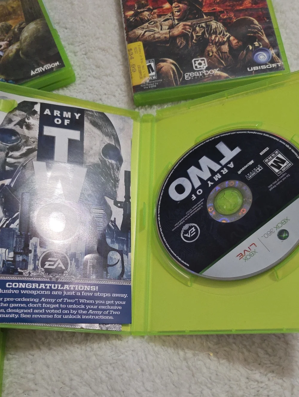 XBOX 360 SET OF 4 VIDEI GAMES